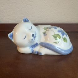 Andrea by Sadek Sleeping Cat Figurine