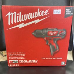 Milwaukee M12 3/8” Drill/Driver (Tool Only)