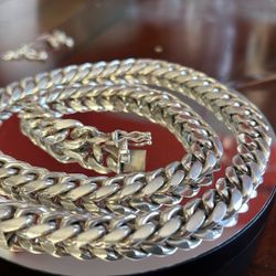 925 Silver Cuban Link Chain 