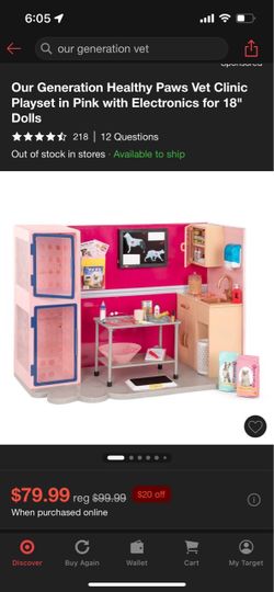 Our Generation Doll veterinary set