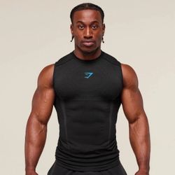 Gymshark Onyx sleeveless shirt size large