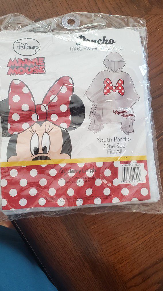 Minnie Mouse Youth Rain Poncho