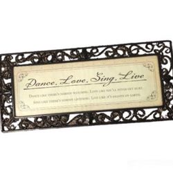Decorative Frame - Dance, Love, Sing, Live 