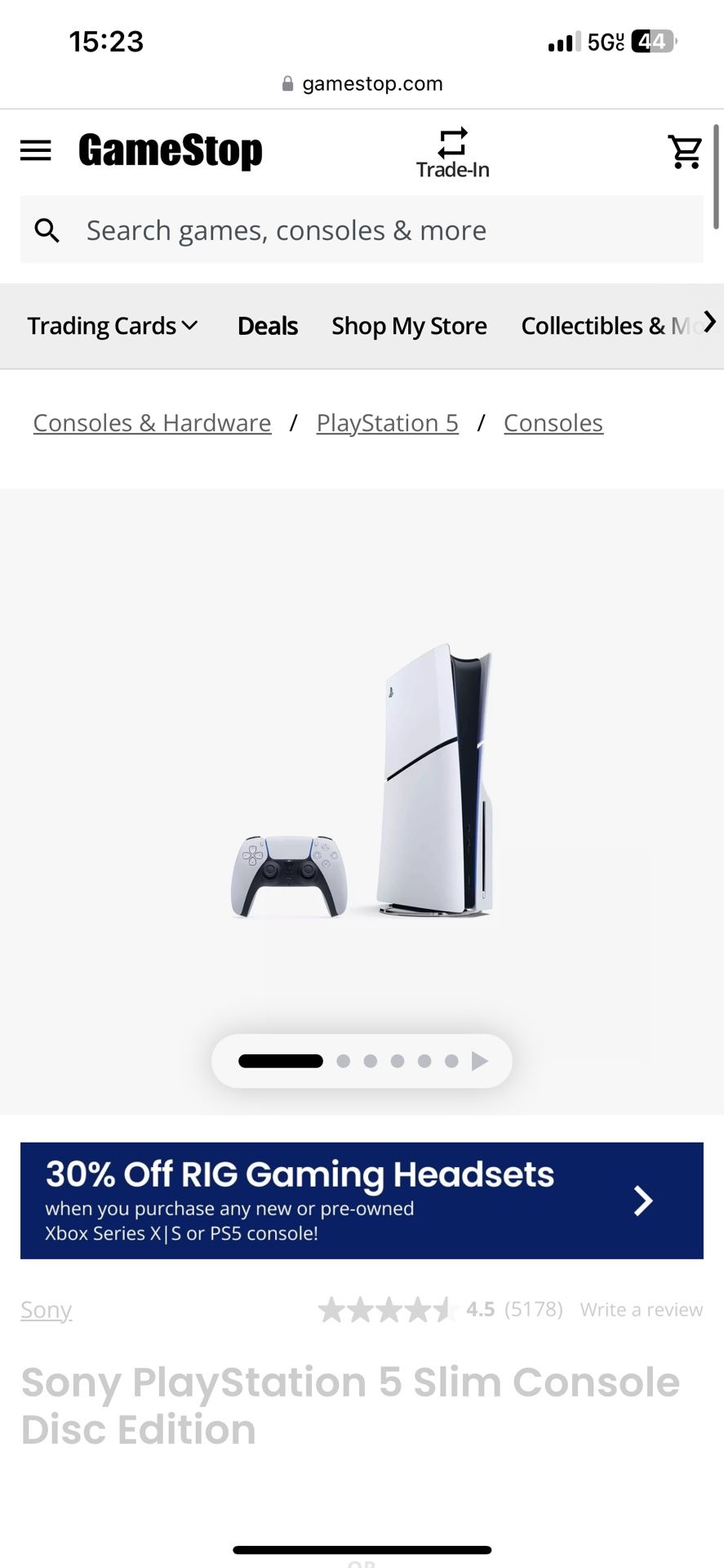 PS5 Slim Console