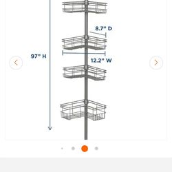 Tension Pole Shower Caddy Free with purchase