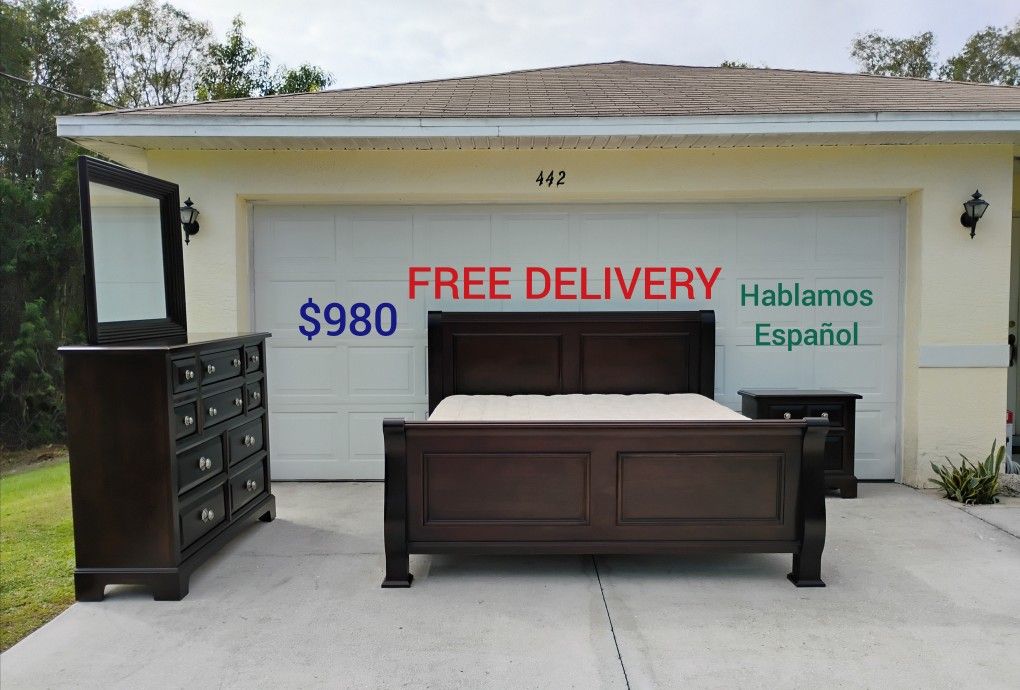King Size Bedroom Set With Mattress π FREE DELIVERY π