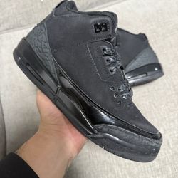 Air Jordan 3 Retro GS 'Black Cat' 2025 Size 7y Missing insoles 