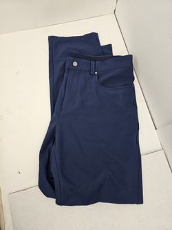 ​Greg Norman Navy Blue Golf Pants - Men's 34x30 Tech Stretch