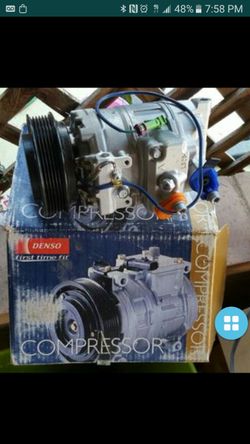 A/C compressor with clutch