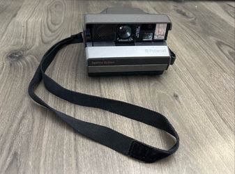 Vintage Polaroid Spectra System Instant Film Camera With SHOULDER STRAP TESTED WORKS
