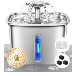Stainless Steel Cat Water Fountain 