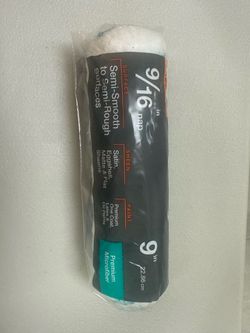 NEW 9" Premium Microfiber Paint Roller Cover - 9/16" Nap (Sealed)
