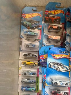 Box of Hot wheels