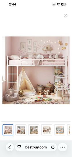 Metal loft bed