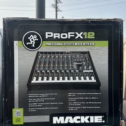 MACKIE PRO FX 12 MIXER PROFESSIONAL EFFECTS MIXER WITH USB
