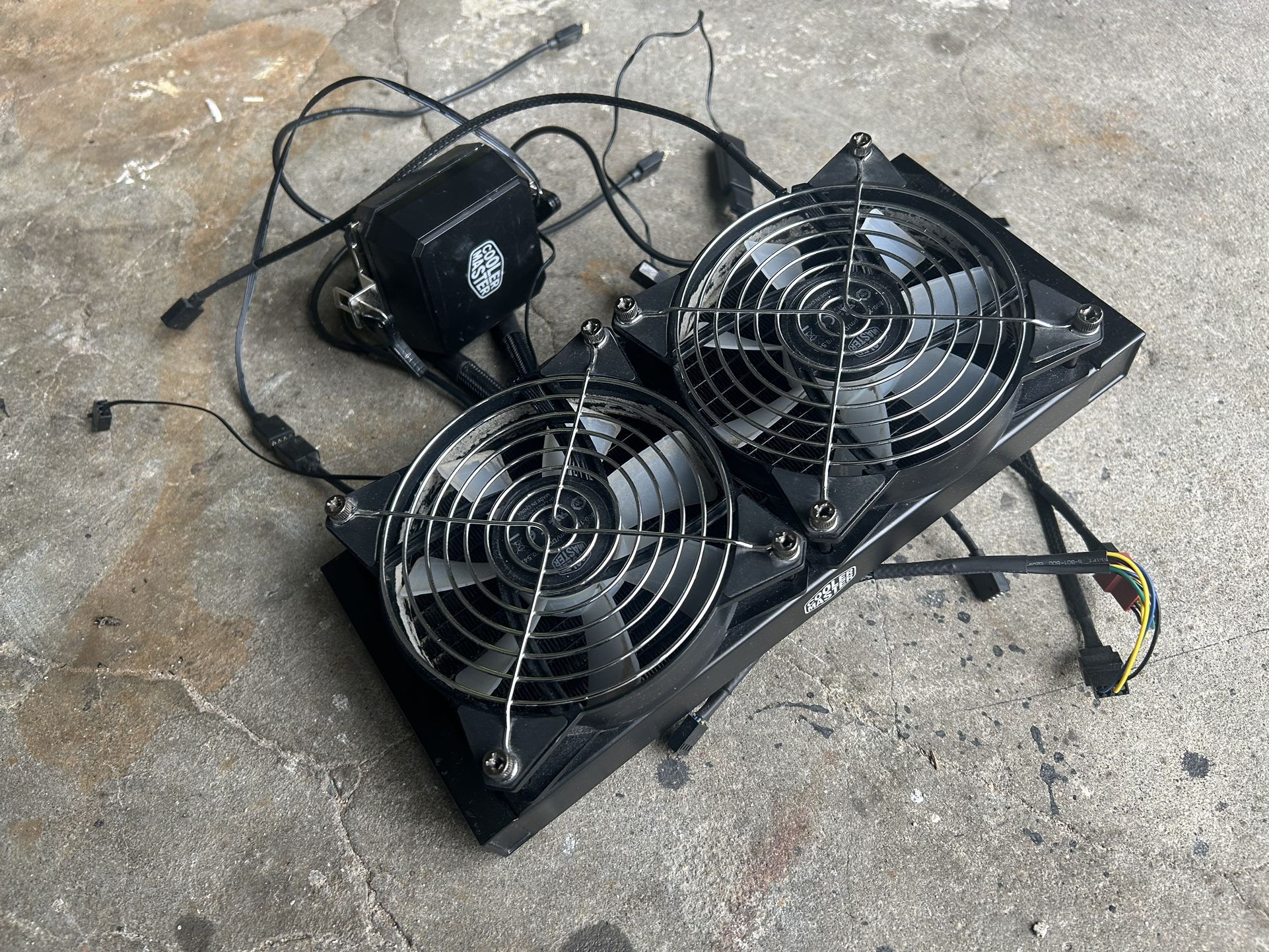 Cooler Master RGB Liquid CPU Cooler - Used, Working - Unknown Model