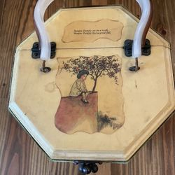 Vintage Lined Octagon Purse
