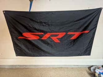 Srt garage flag banner