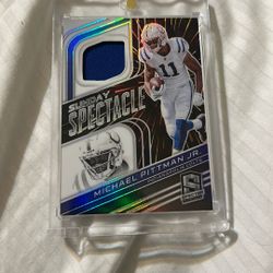 2022 Michael Pittman Jr Sunday Spectacle Patch /75 Prizm