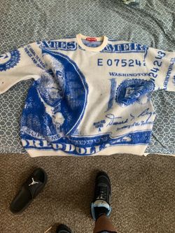 Supreme Dollar Bill Crewneck Sweater