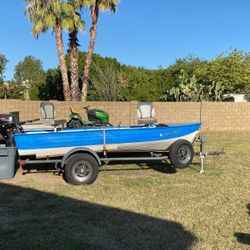 14” Fishing Boat, 9.9 Hp Pro Kicker