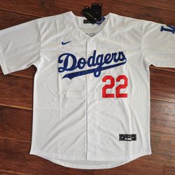 Los Angeles Dodgers Clayton Kershaw #22 white stitched jersey