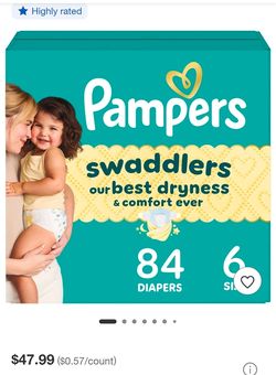 Pampers size 6
