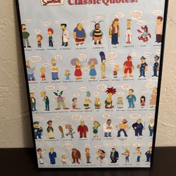 The Simpsons - Classic Quotes Framed Poster