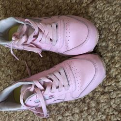 Pink Vintage Reboks With Sparkles Adult Sz 5