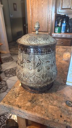 Antique Islamic Red Copper Handmade Pot
