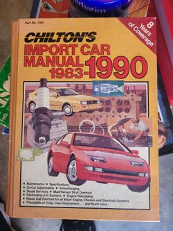 Chilton's Import Car Reapir Manual 1(contact info removed)