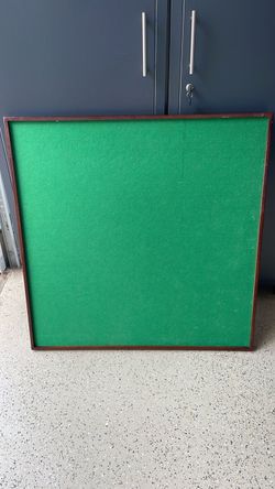 Large Green Felt Notice Board Wood Frame