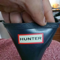 Hunter Womens Blue Rain Boots Original Tall Size 7