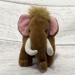 Vintage Dakin Prehistoric Woolly Mammoth 10” Inch Plush Toy