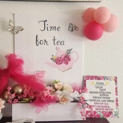 Tea Party Sign/ Decorations For Shower/Bridal/ Birthday