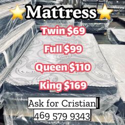 New Mattresses  Twin mattress Full mattress Queen mattress  King mattress  Colchones nuevos  Beds 
