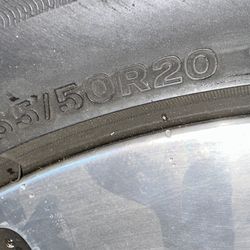 265/50R20 Jeep Wheels - Four Bridgestone Ecopia Tires and Wheels