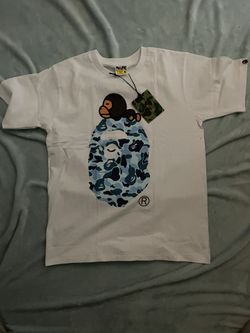 White Bape With Light Blue Ape Shirt