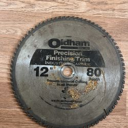 Oldham 12in 80 Tooth Saw Blade 