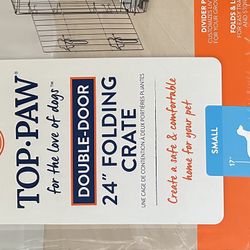 24 Inches Dog Crate With Bed 