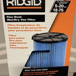 RIDGID Wet/Dry 5-16 Gallons Vacuum Filter