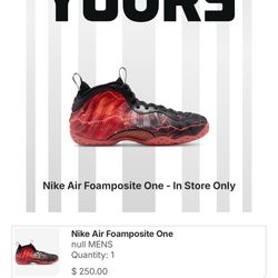 Brand New Foamposite Strange Things Size 9