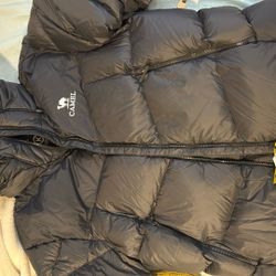 CAMEL (骆驼) Men’s Black White Duck Down Jacket – Size XL / L – Brand New