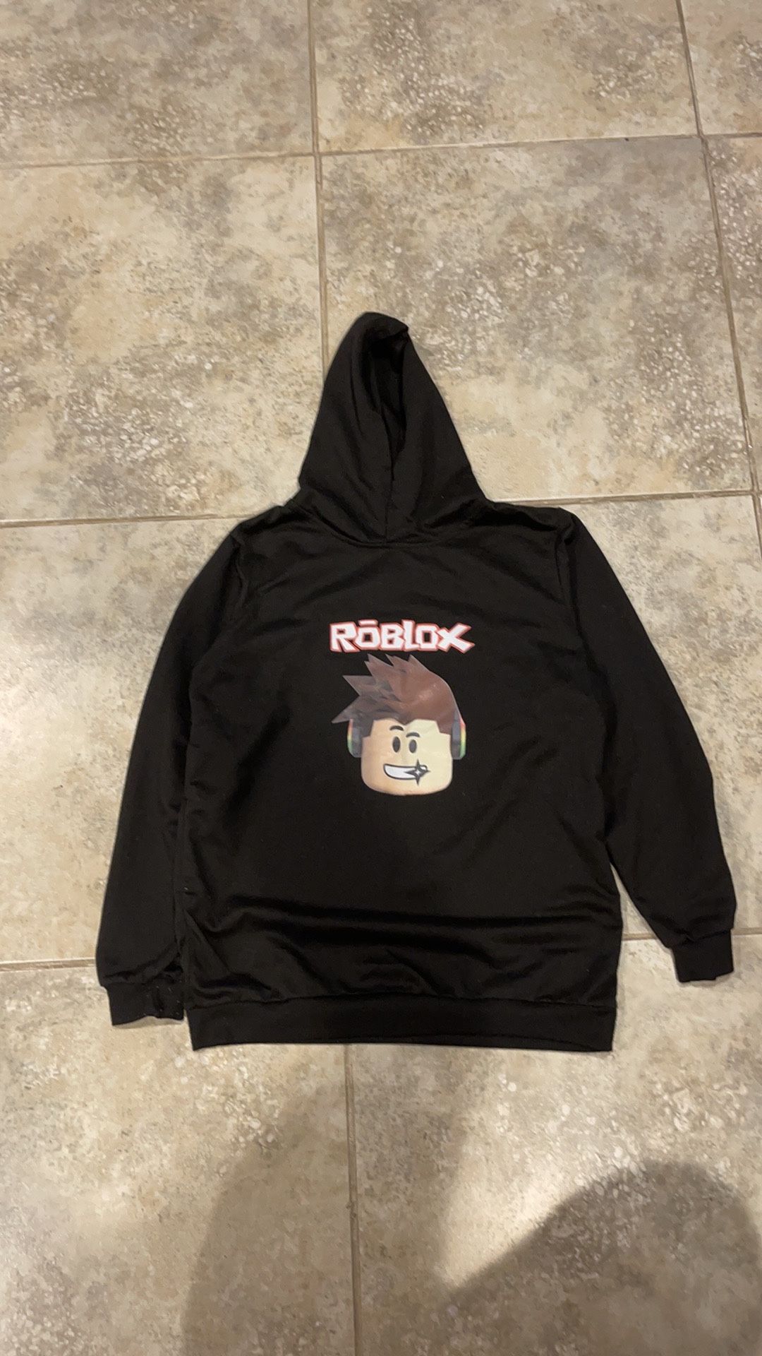 Preowned Roblox black light hoodie for children size small No stains no rip used twice