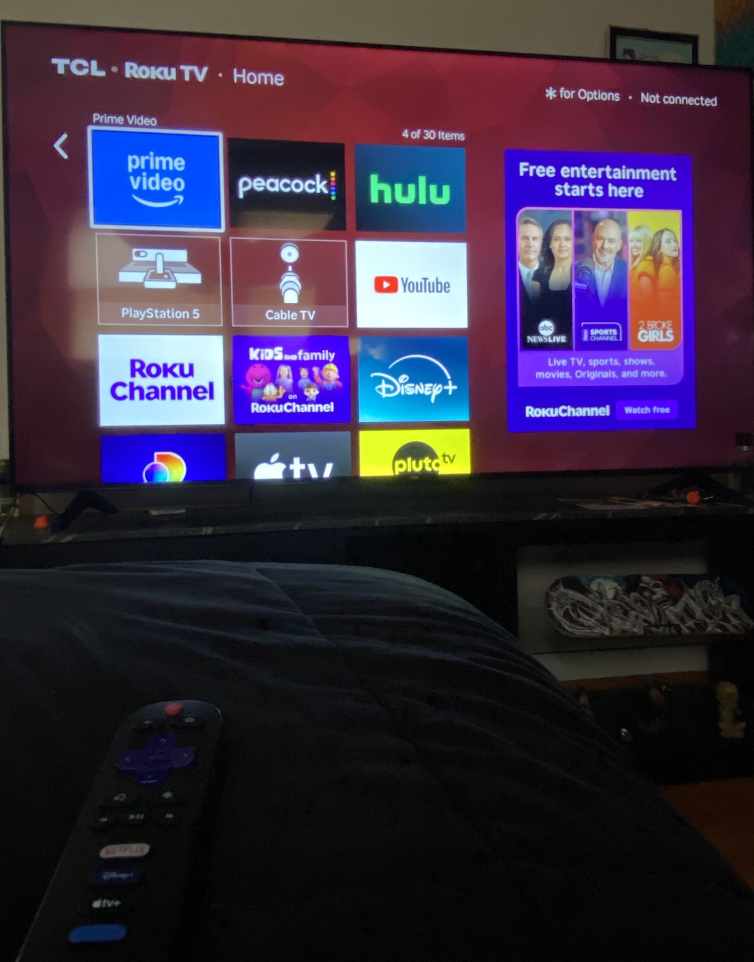 TCL 65” Roku Smart Tv 2024