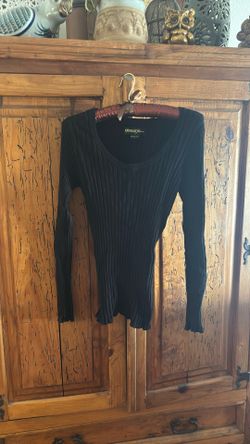 Guess Jeans Ribbed Black Sweater