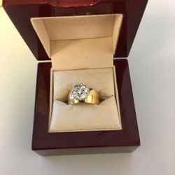 Ladies Diamond Cluster Ring