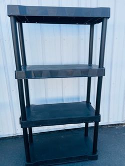 Plastic shelf unit