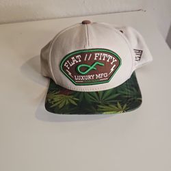 Flat Fitty weed snap back hat 
