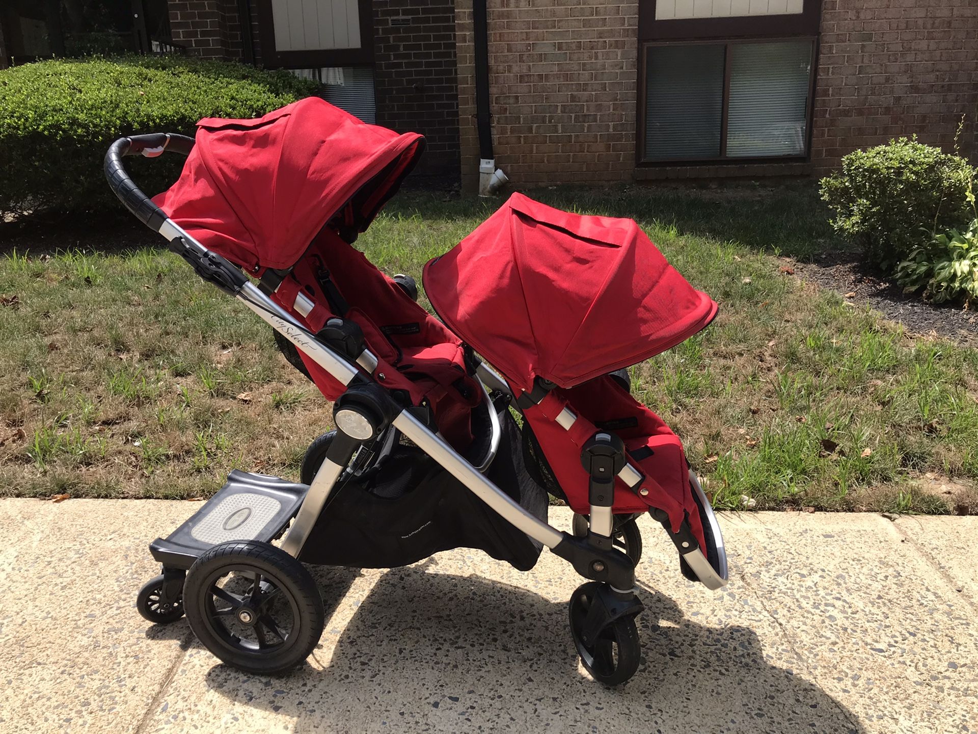 City select double stroller with buggy board